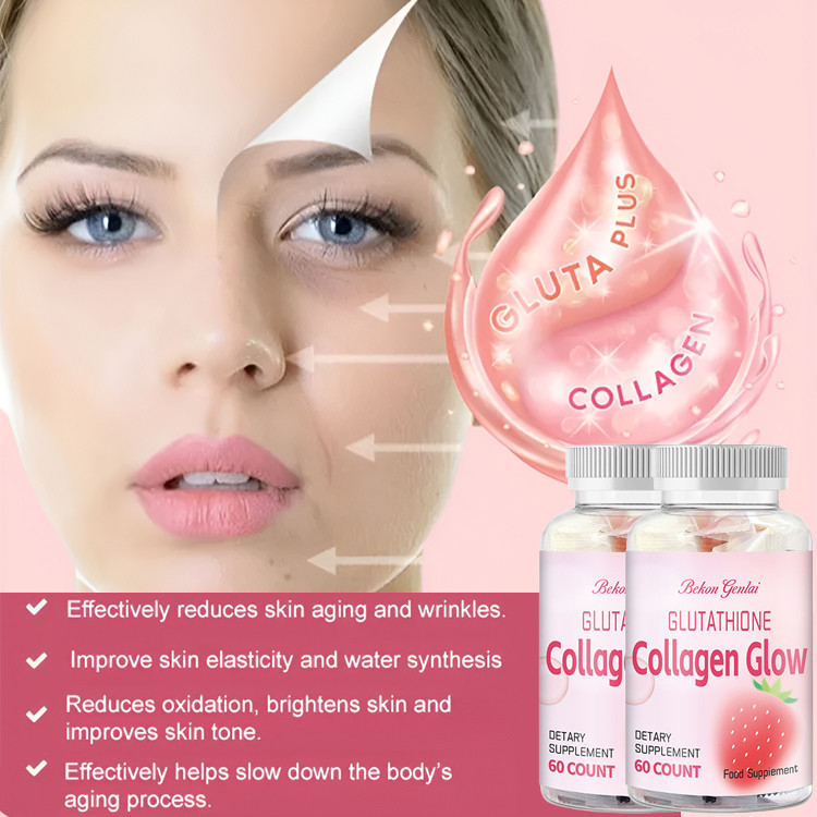 

Healthy Collagen Gummies Brighten Complexion Delicious Glutathione Gummies