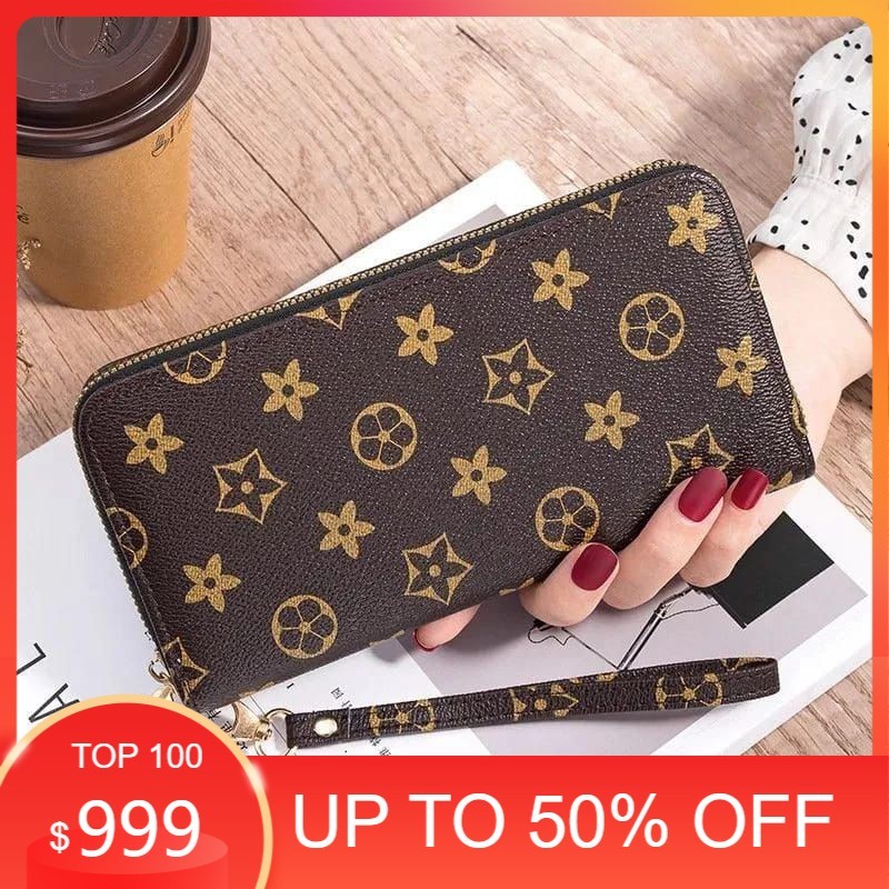 DOMPET BRANDED WANITA PANJANG KEKINIAN - DOMPET WANITA PANJANG RESLETING