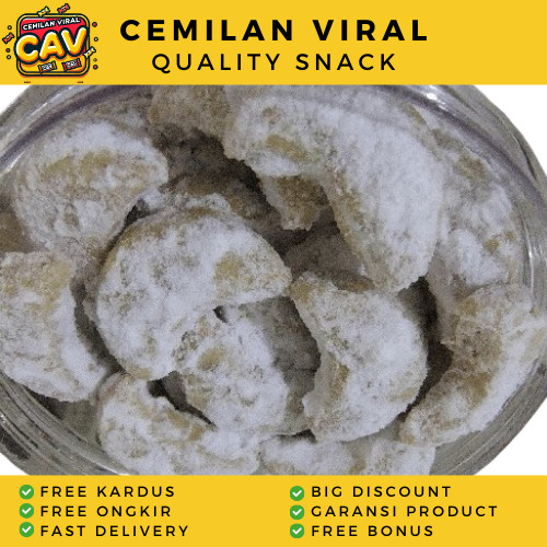 

CAV KUE SALJU 250g Kue Putri Salju Kue Kering Kue Sabit Kue Lebaran Makanan Cemilan Viral
