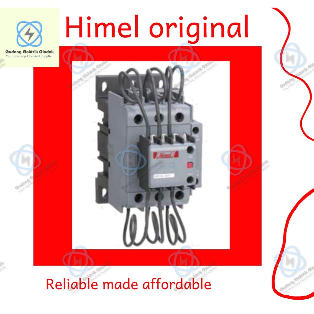 CAPACITOR SWITCHING CONTACTOR ; 63A ; 30 Kvar/A ; HDC19s-63 ; HIMEL