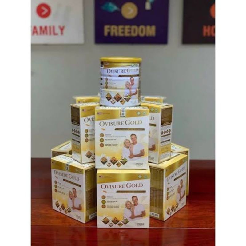 

( HARGA 1 BOX ) 2 BOX OVISURE GOLD PLUS MILK 12 SACHET SUSU TULANG & SENDI VITAMIN NYERI SENDI ATASI OSTEOPOROSIS REMATIK SUSU BUBUK VITAMIN SYARAF KEJEPIT