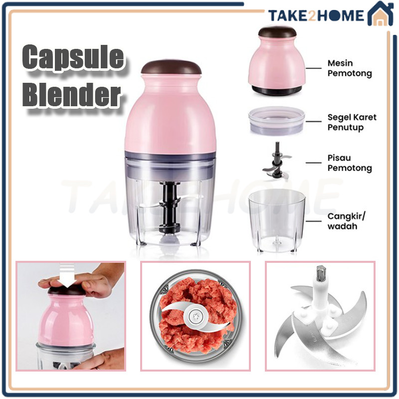 Food Chopper/Blender Portable mini Kapsul cutter/blender kapsul food chopper