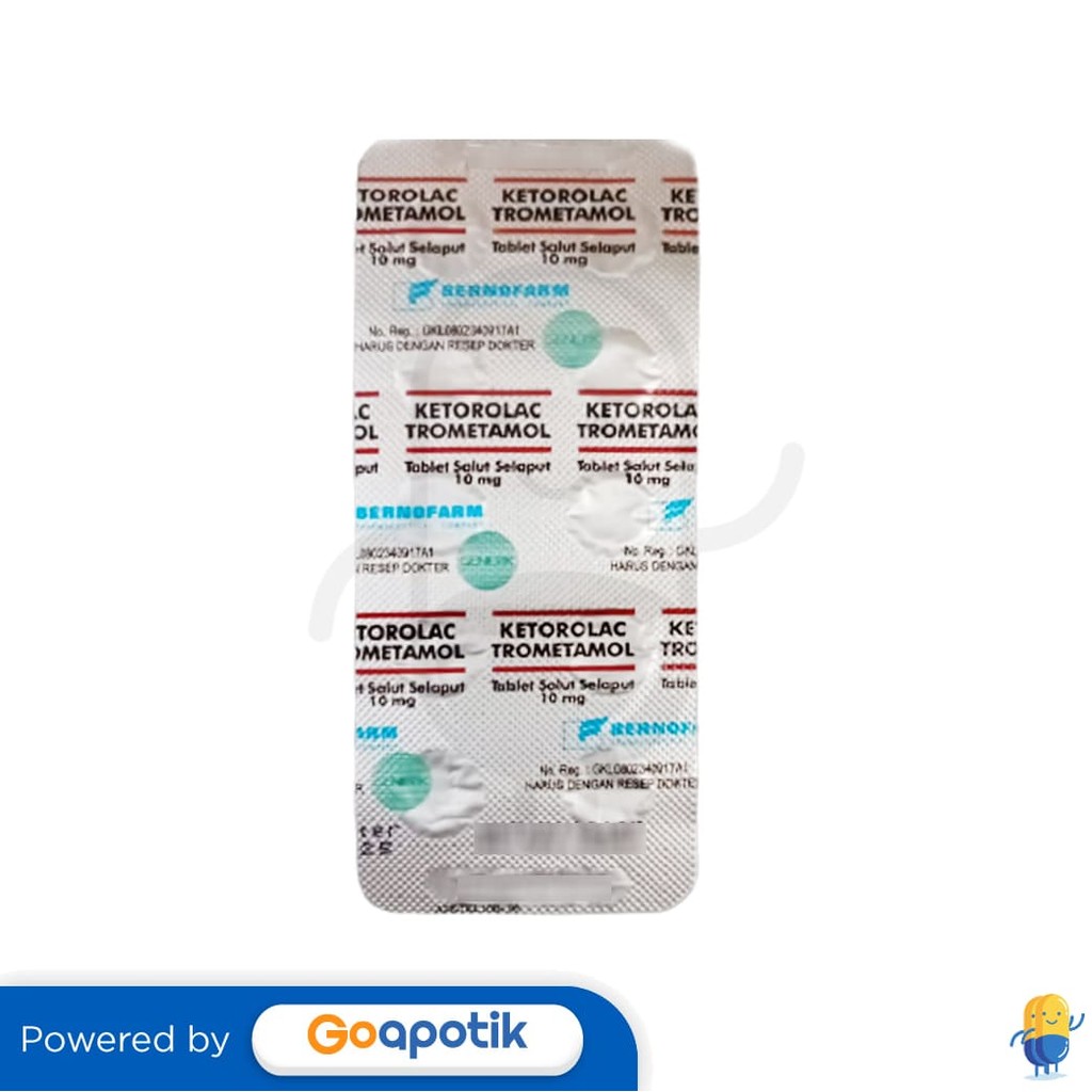Ketorolac Trometamol Bernofarm 10 Mg Strip 10 Tablet