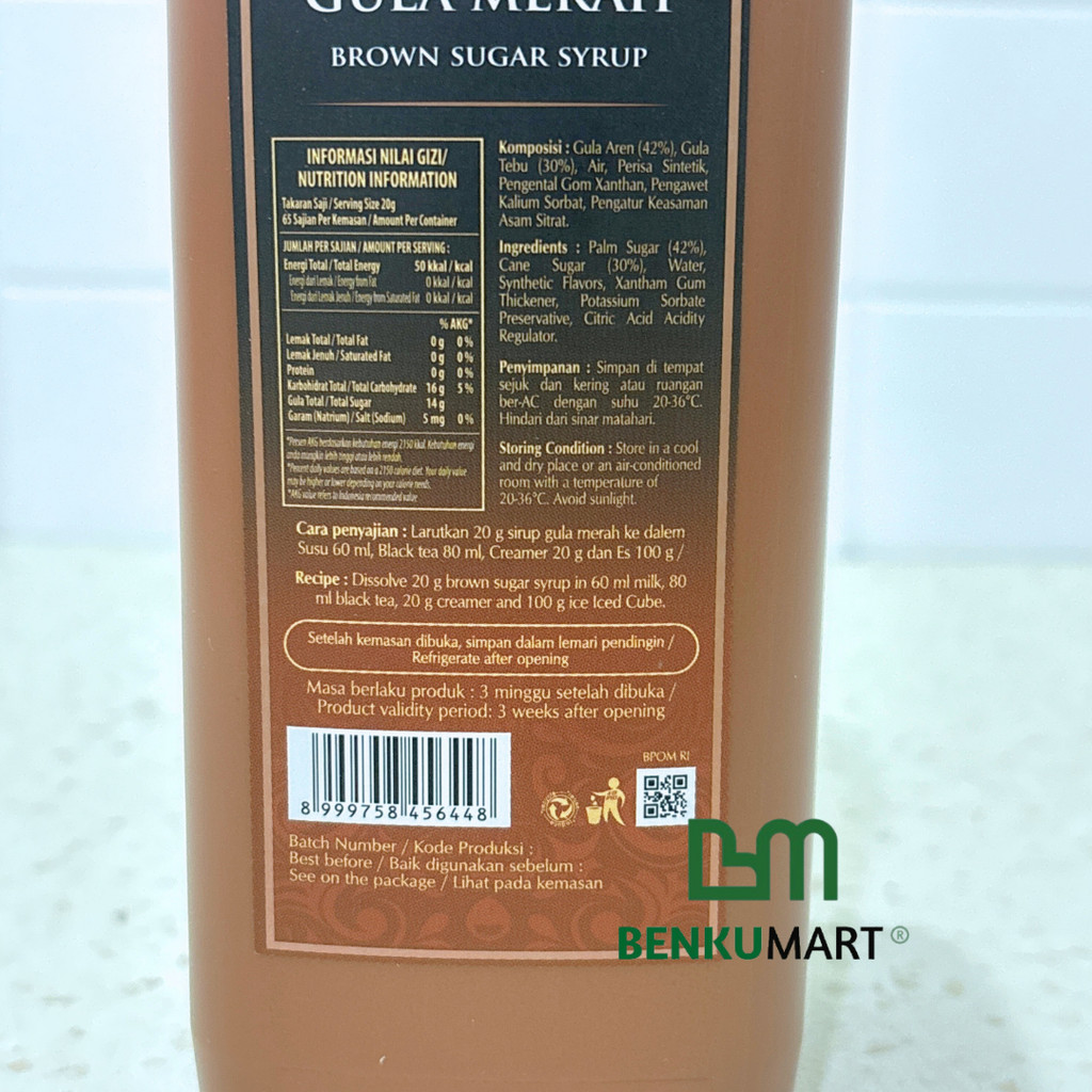 

RB Gulare Brown Sugar Syrup - Gula Merah Cair 1,3 Kg