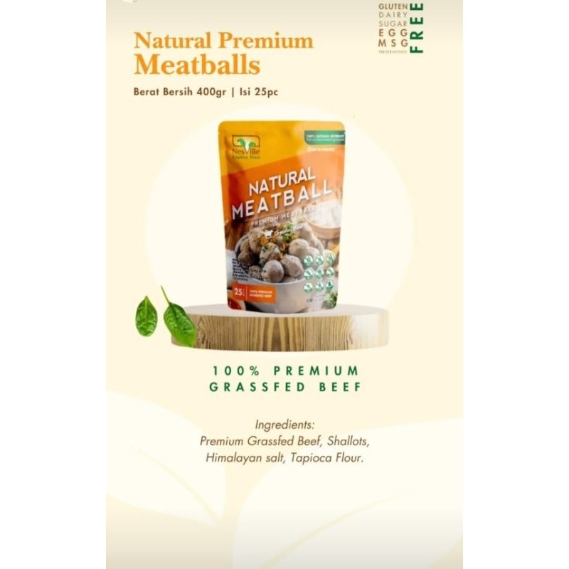 

NESVILLE - BAKSO SAPI GRASSFED / MEATBALLS ISI 25PCS