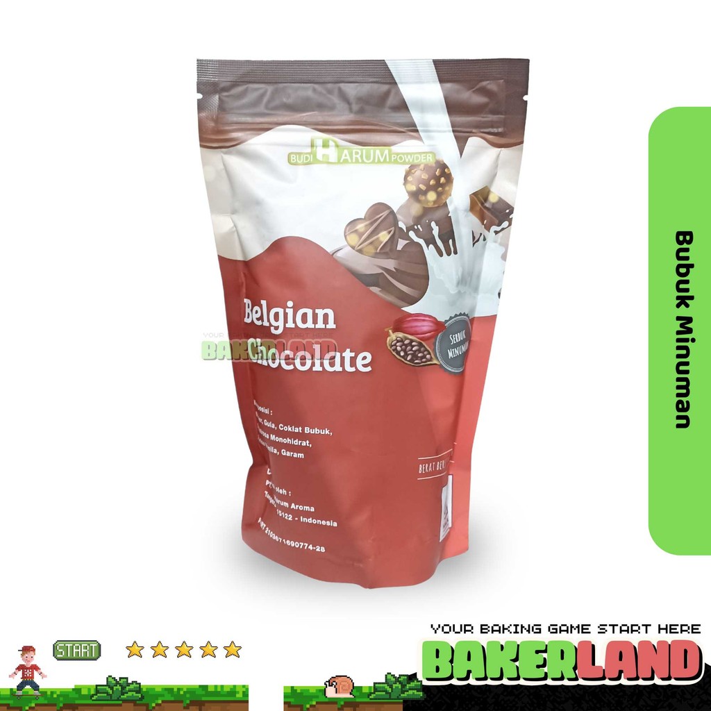 

Bubuk Minuman 500g / Budi Harum Powder Bubuk Minuman Boba/ Drink Powder / Belgian Cokelat Powder