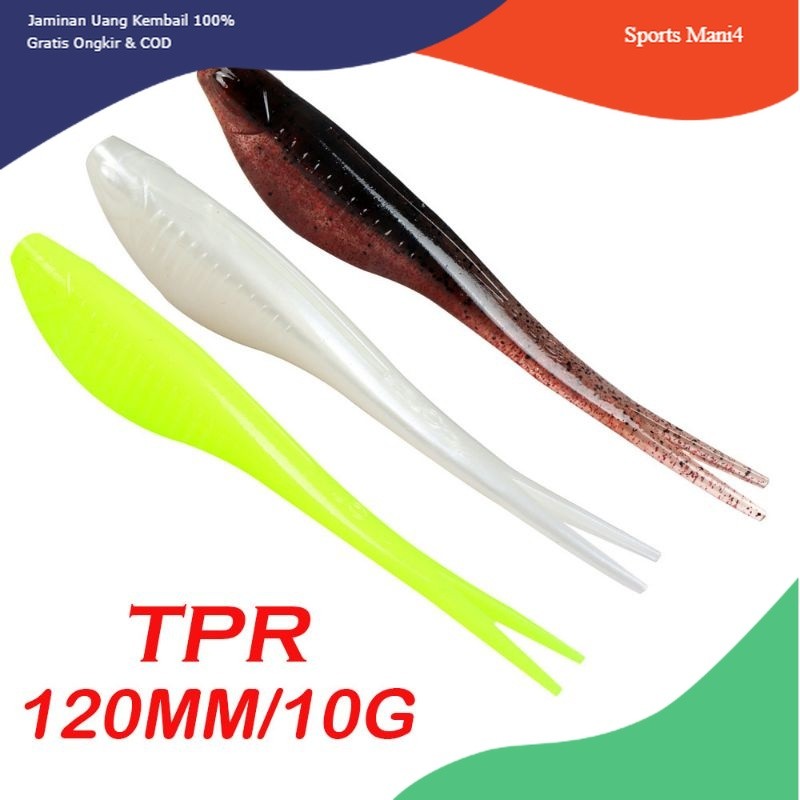 【SM04】 baby silencer soft lure 12cm 10g-umpan casting Tomang/gabus