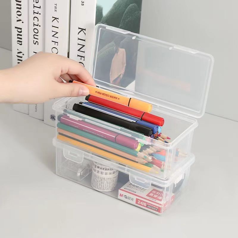 

Large Capacity Transparent Stationery Case Pencil Storage Colour Pencil Storage Children's Crayon Painting Sketching Pencil Bag