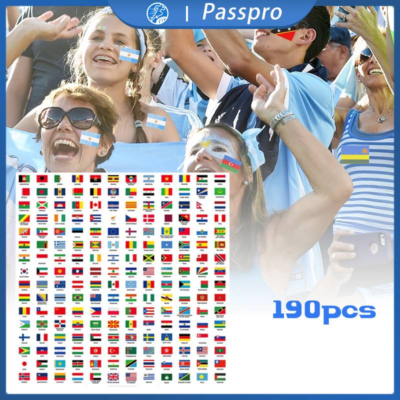 

Isi 192 Stiker Bendera Negara Dunia Stiker Tahan Air