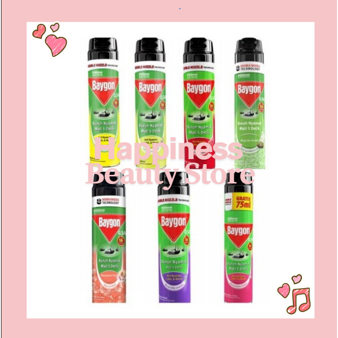 Baygon Aerosol 600ml Obat Nyamuk Baygon Spray Anti Nyamuk & Serangga