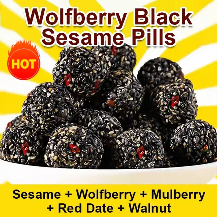 

❤️COD Pil Wijen Hitam Goji Berry Penambah Imunitas / Pil Peningkat Tidur / Pil Kurma Merah Kenari / Pil Wijen Hitam Goji Berry / Pil Herbal Tradisional / Pil Rambut Panjang Wijen Hitam Mulberry