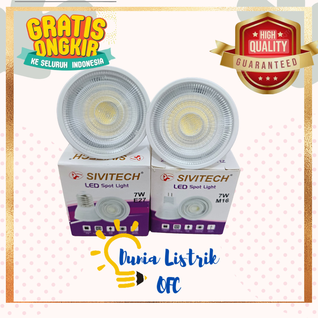 Lampu Tembak Putih LED Spot Light putih SIVITECH MR16 E27 Lampu sorot LED Lampu Tembak E 27 MR16