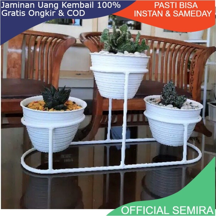STANDING POT BESI MURAH / TEMPAT POT TANAMAN / RAK POT BESI / RAK BUNGA MURAH / RAK BUNGA BESI