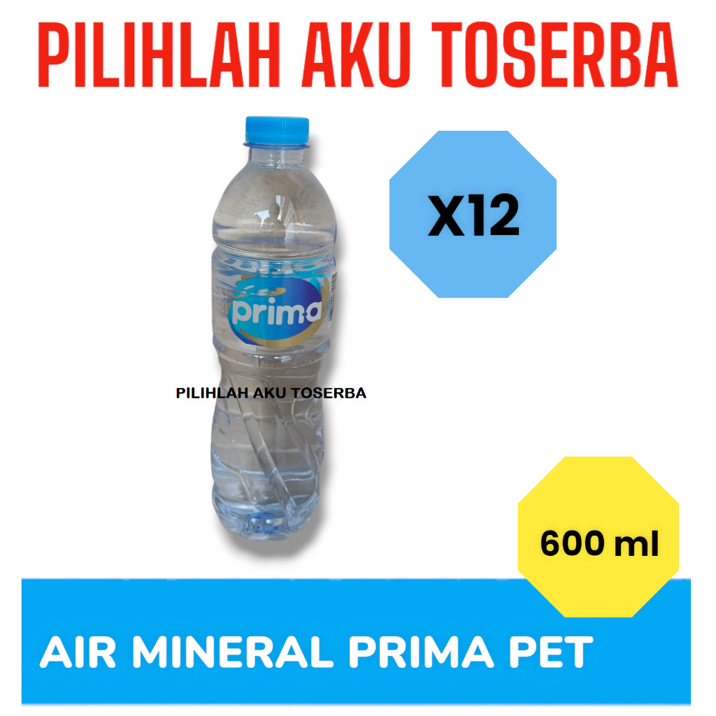 

Air Mineral Prima Prim-A Botol Pet 600 ml - ( HARGA 12 BOTOL )