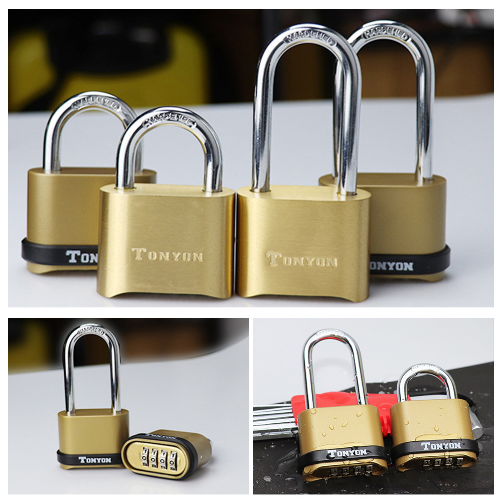 Gembok Padlock Kode Angka Kombinasi 4 Digit Anti Air Gembok Padlock Kunci untuk Pagar Rumah Anti