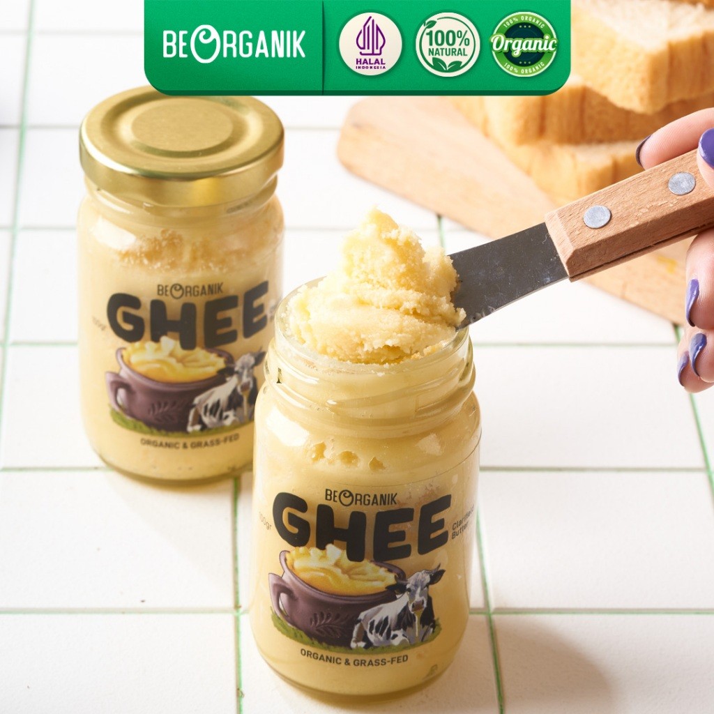

New Beorganik Ghee / Grass Fed Ghee Clarified Butter 100grPremium