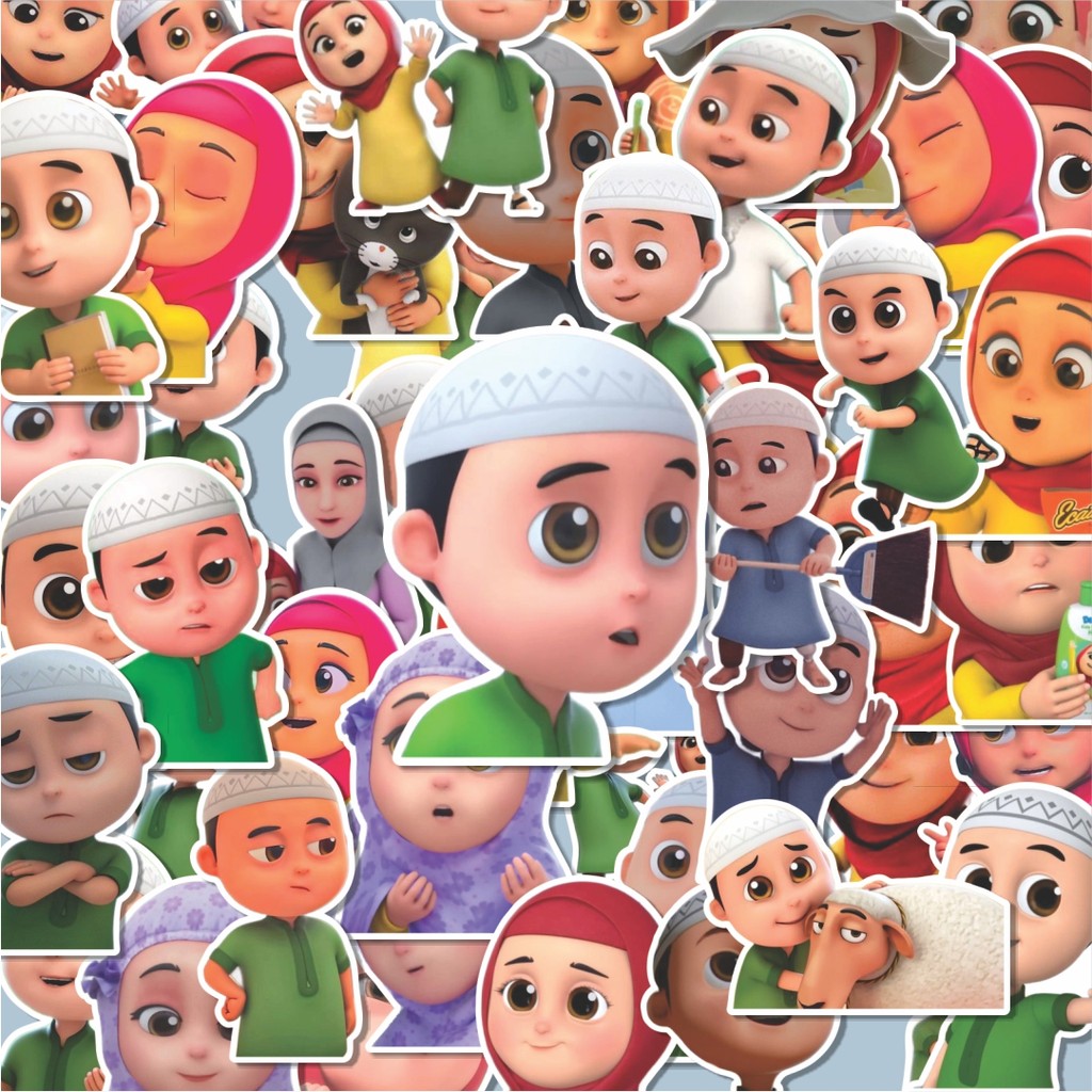 100PCS Lucu Stiker Kartun Nussa Rara Stiker Aesthetic Stiker Anti Air Stikers Berperekat Waterproof 