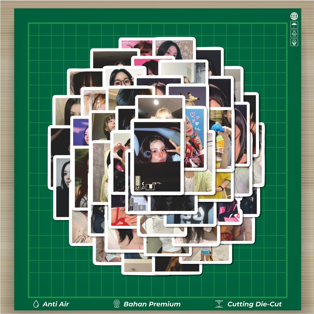 

HOT 50 PCS STIKER Stiker Chaeyoung Twice V3 Stiker Fashion Cars Decal Dingin Kartu Album Custom Vinyl Anti Air- Sticker Aesthetic Buku Journal Koper Casing HP Tablet Laptop Helm Motor Botol Minum