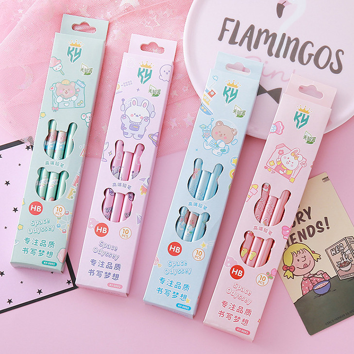 

10 PCS PENSIL MOTIF KARTUN LUCU/PENSIL MURAH MERIAH FS