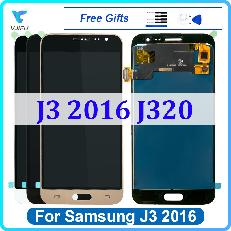 Display LCD For Samsung J3 2016 J320 SM-J320F J320G Touch Screen Digitizer Assembly Replacement With