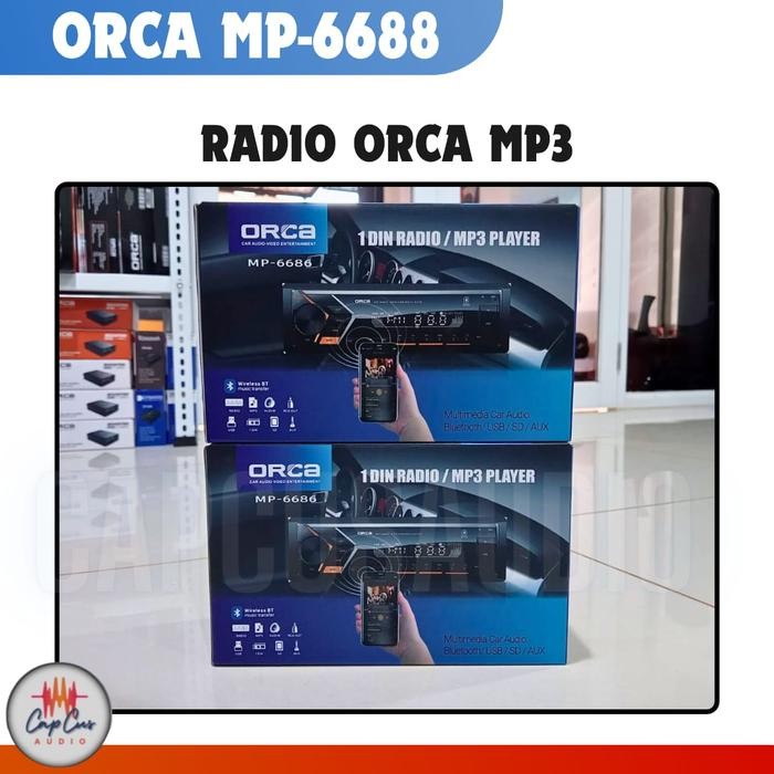TAPE MOBIL SINGLE DIN MOBIL ORCA MP 6686/USB/RADIO/SDCARD/BLUETOOTH