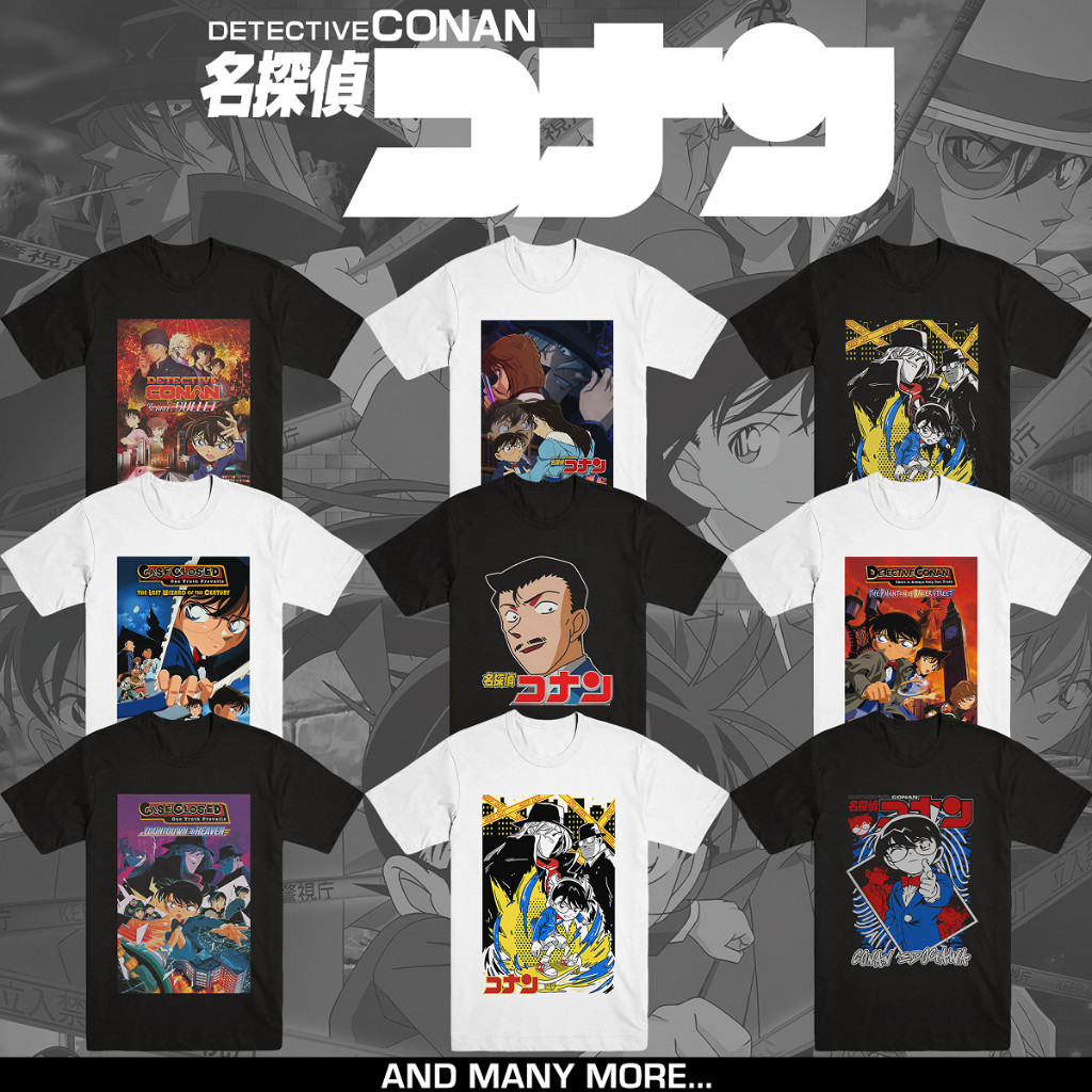 DETECTIVE CONAN | T-SHIRT ANIME | MYSTERY CASE | MERCHANDISE