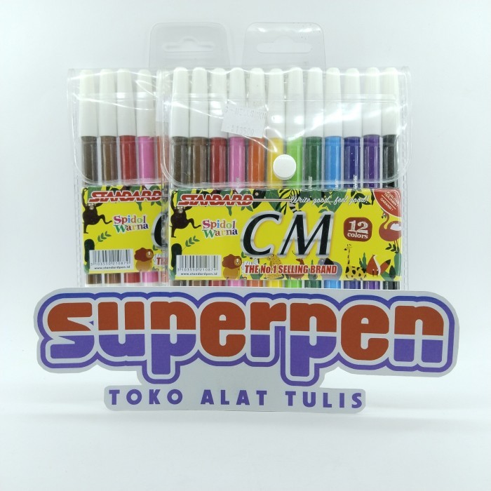 

Spidol Standard CM 12 warna