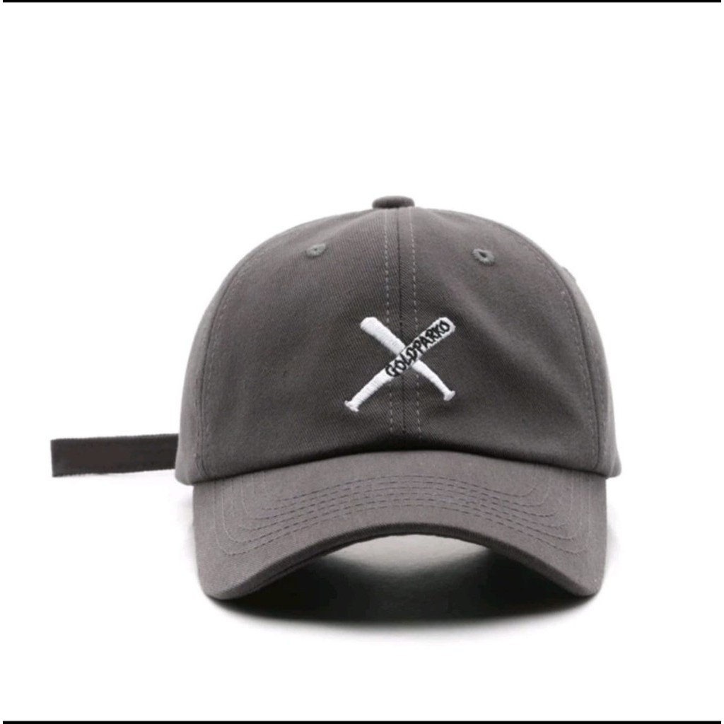 topi baseball distro kekinian / topi basebal pria wanita / topi yang bordIran depan nya ada tongkat 