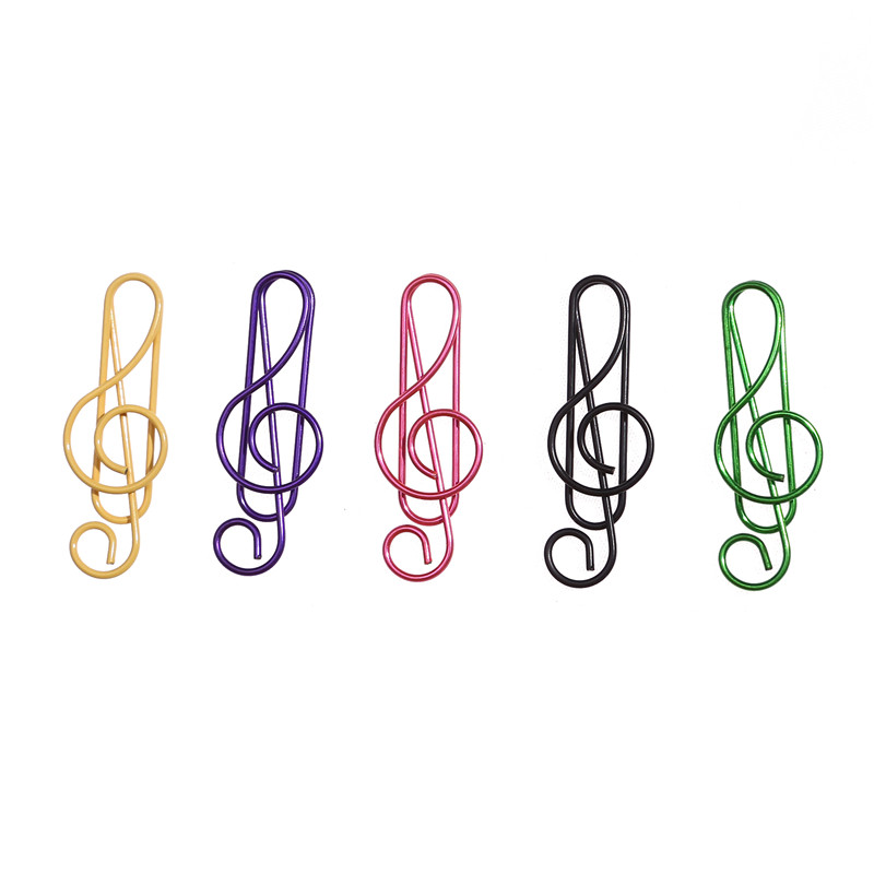 

Unique Music Note Shaped Clip Paperclip Note Shaped Clip Colorful Clip Wholesale Special Shaped Cartoon Paper Clips