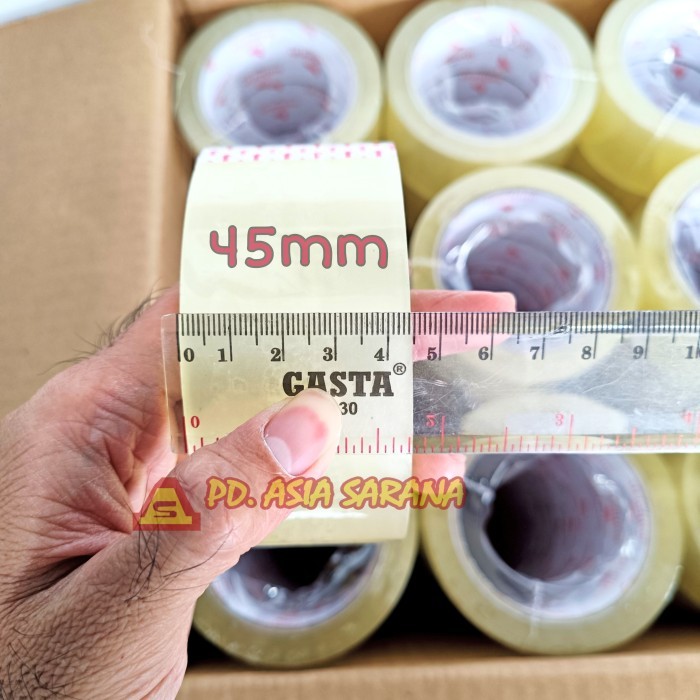 

[BENING] Lakban 90y x 45mm Authority Yard Clear Isolasi Packing Roll