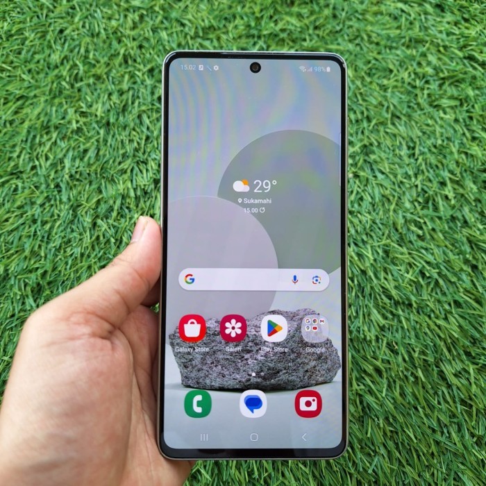 Handphone samsung a73 5g 8/256gb second seken bekas murah - HP AJA