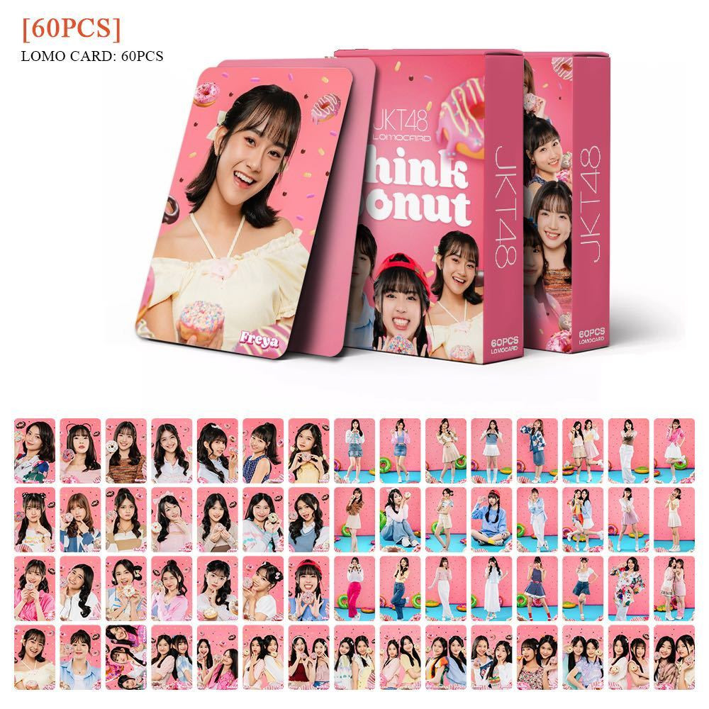 Koleksi Foto [50pcs] PACK PHOTOCARD JKT48 THINK DONUT ALBUM LOMO CARD PHOTO CARD KPOP LOMOCARD KPOPE