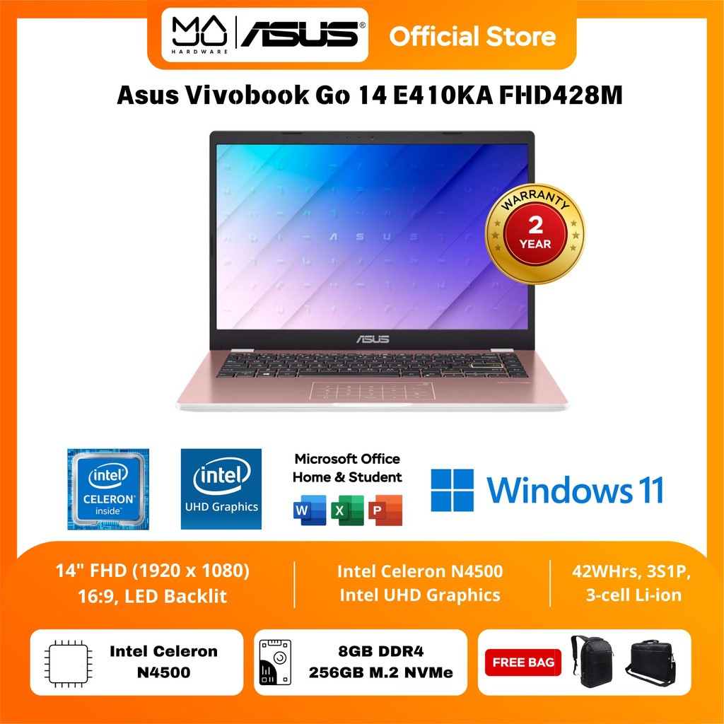 Laptop ASUS Vivobook Go 14 E410KA-FHD428M FHD429M - Garansi Resmi