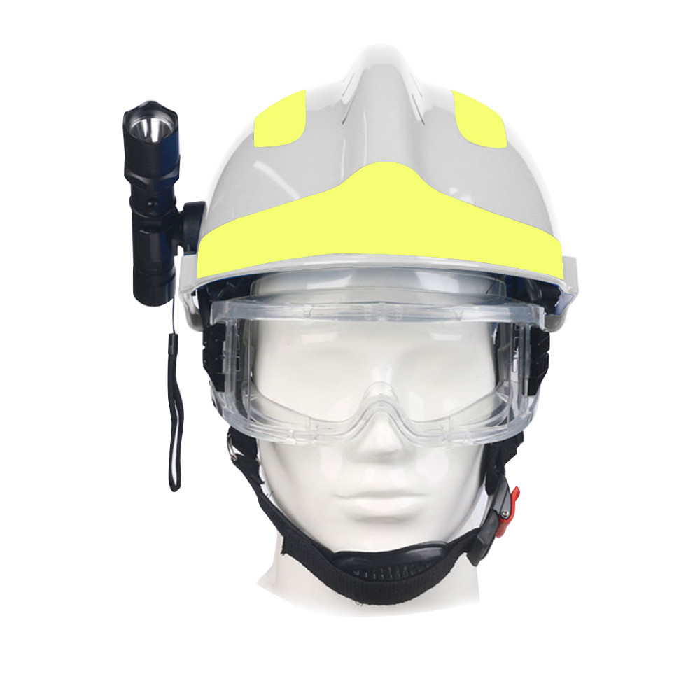 New F2 Safety Rescue Helmet Emergency Rescue Fire ABS helmet With Headlamp and Protective Goggles Fi