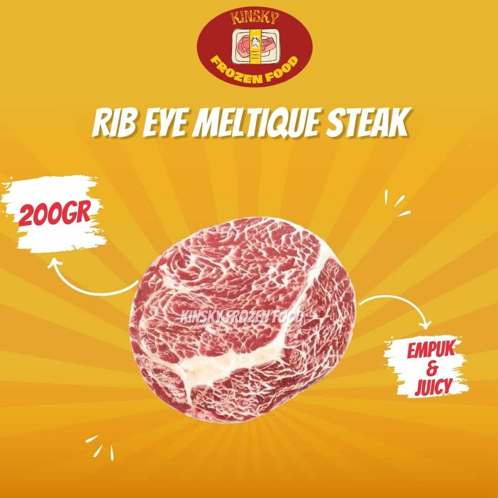 

RIB EYE MELTIQUE STEAK DAGING SAPI RIB EYE 200GR