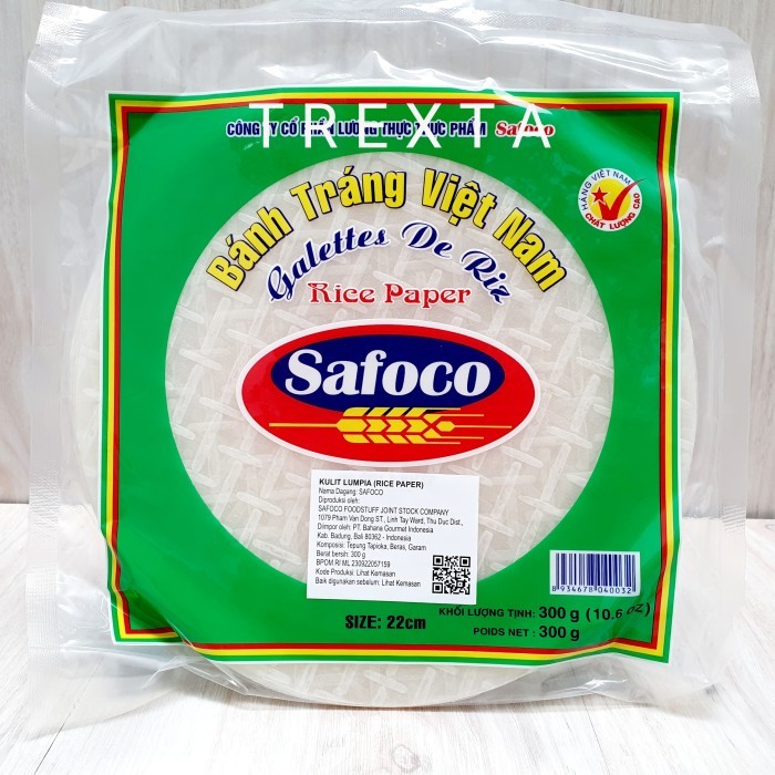 

LL RICE PAPER / KULIT LUMPIA SAFOCO 22 CM - 300 GRAM