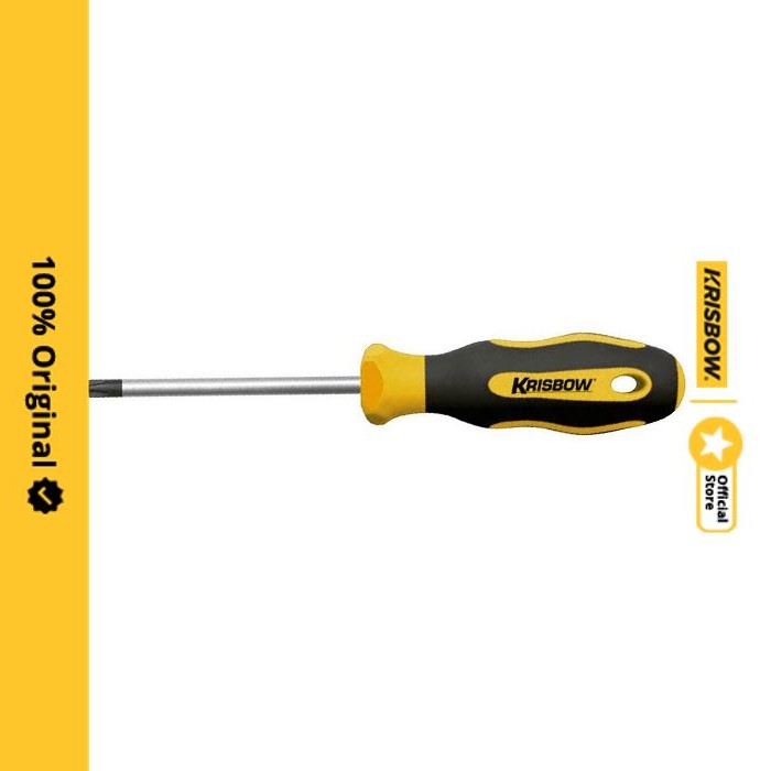 NEW Krisbow Obeng Plus #0 4X200 mm Obeng Plus Panjang Peralatan Tukang Screwdriver Obeng Kecil