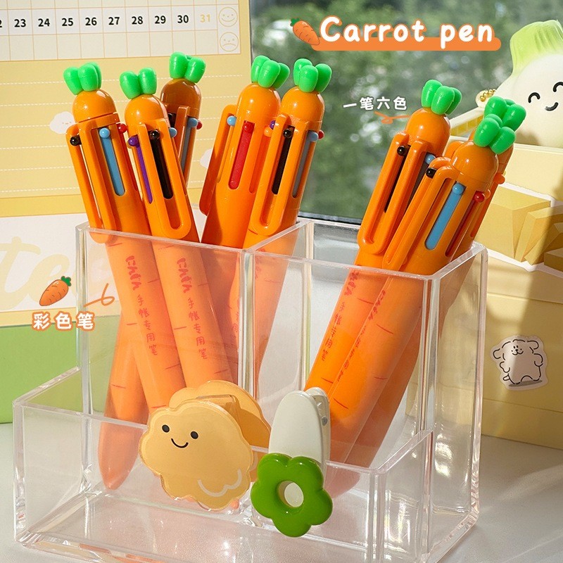 

PULPEN MEKANIK UNIK 6 WARNA MOTIF WORTEL / PULPEN CARROT