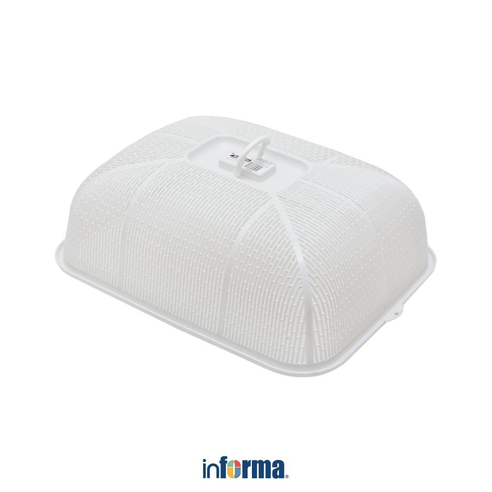 Informa Appetite 54x42.5x15.5 cm Tudung Saji Rectangle - Putih Aksesoris Meja Makan Dish Cover Tutup