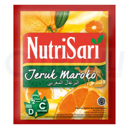 

Nutrisari Jeruk Maroko Renceng Renteng (isi 10 Sachet)