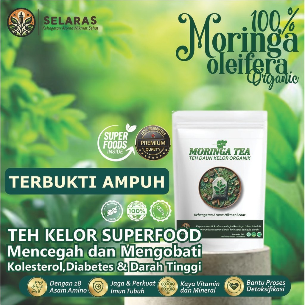 

TEH DAUN KELOR MURNI 100% ORIGINAL TANPA CAMPURAN APAPUN TEH KELOR (MORINGA) TEH DAUN KELOR MURAH EKSTRAK DAUN KELOR