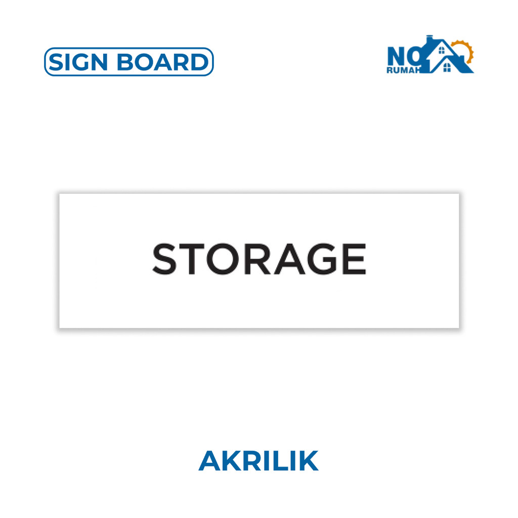 

Signage Storage Sign Board Akrilik Print Papan Petunjuk Gudang Nama Ruangan Acrylic Tempel Label Ruang