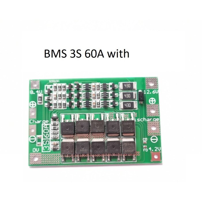 OC88 BMS Module Modul Pelindung Baterai 18650 2S 3S 10A 20A 25A 40A 60A - 60A