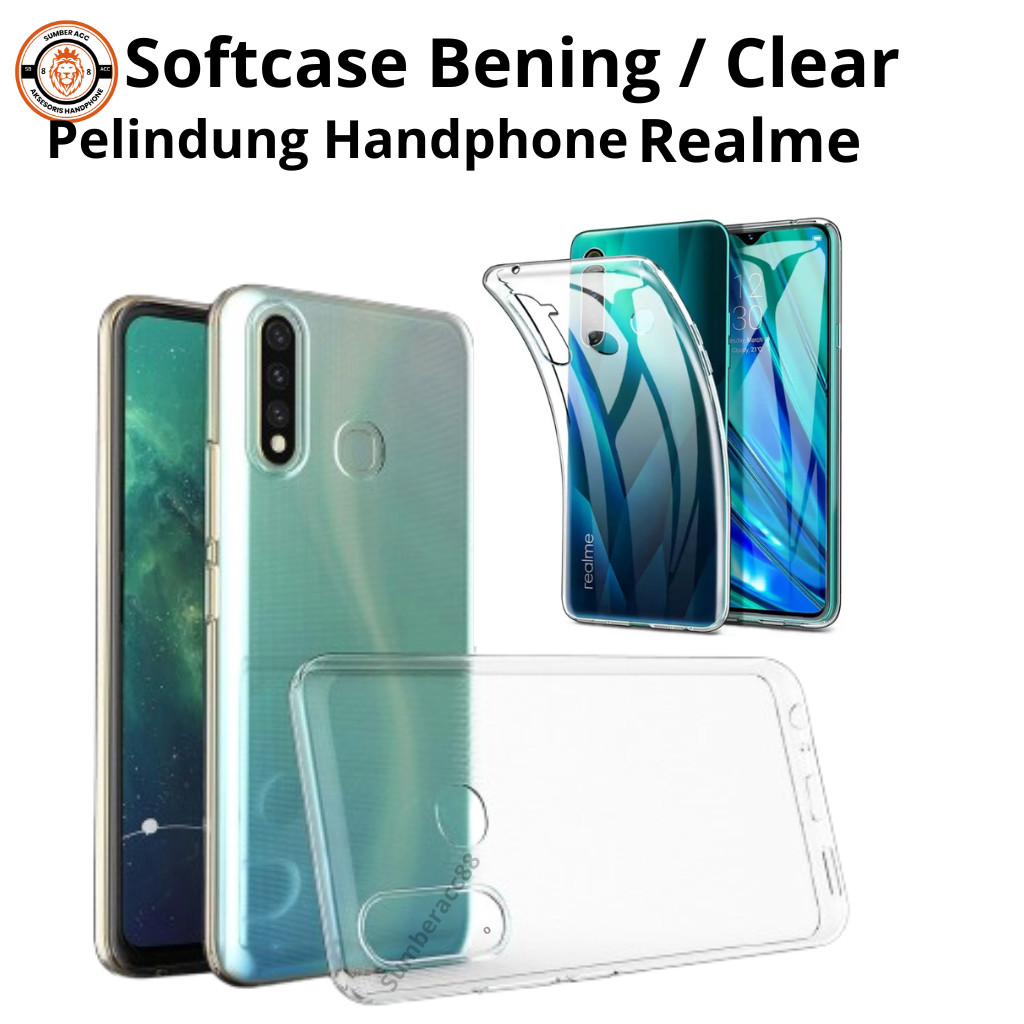 Kasing Clear Transparan Realme X XT X2 X3 Pro Super Zoom Soft Case Clear Pelindung Handphone Casing 