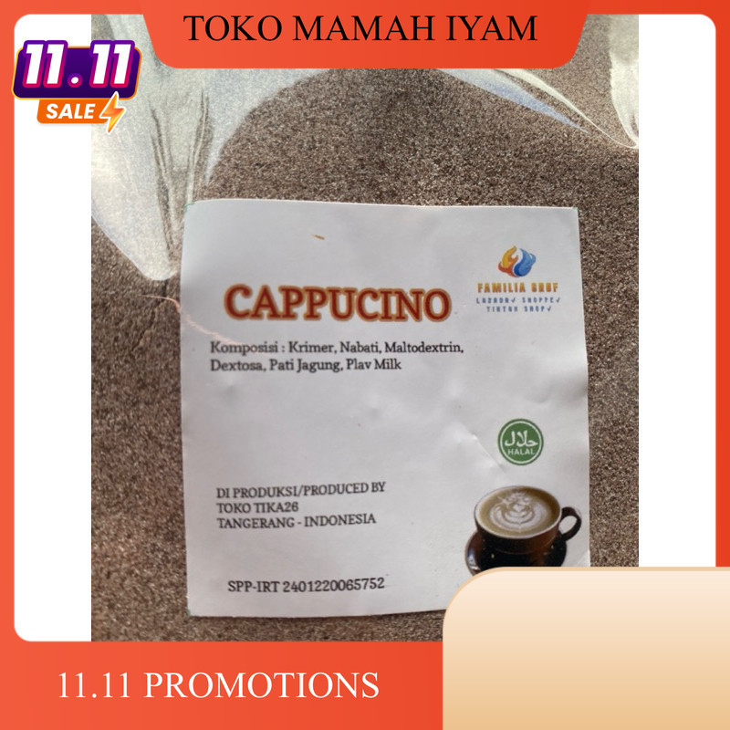 

TERLARIS - BUBUK MINUMAN CAPPUCINO 1 KG RENDAH GULA FAMILIA GRUF ORIGINAL