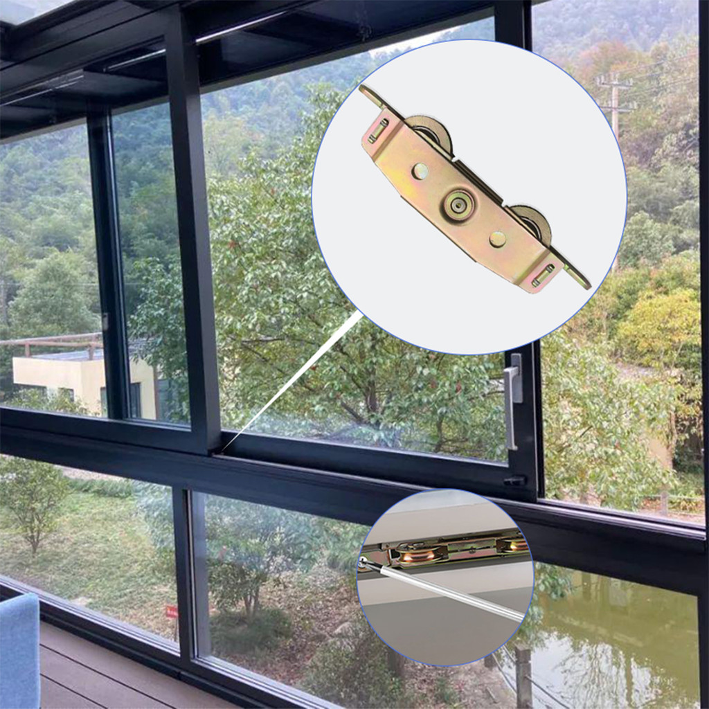 Roda Bawah Sliding Double Roda Sliding Door Gandeng Double Roda Sliding Double Heavy Duty Roda Slidi