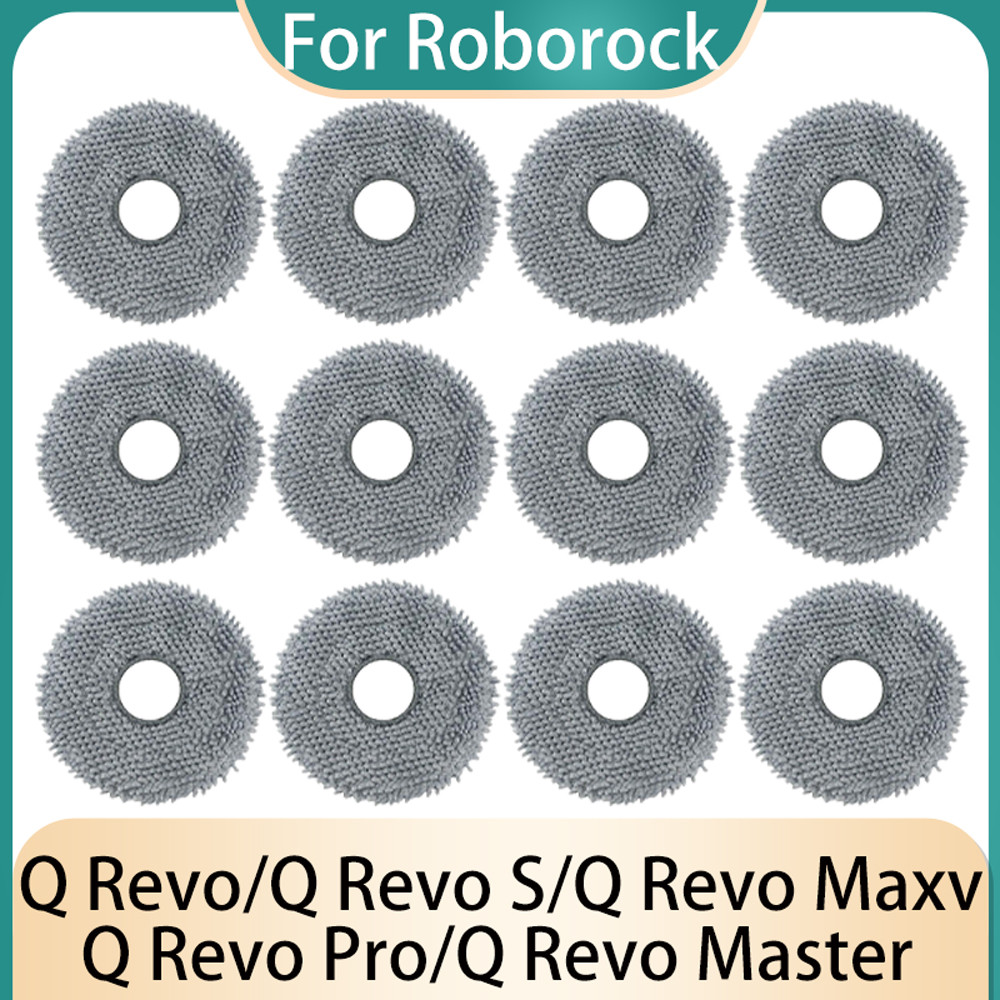Mop Pads For Roborock Q Revo Master/Q Revo S/Q Revo Pro/Q Revo Maxv/Q Revo Curv Accessories Replacem