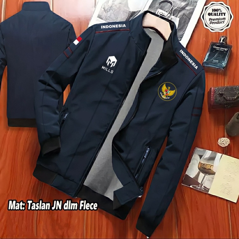 TERBARU JAKET MILLS GARUDA INDONESIA JAKET SERAGAM