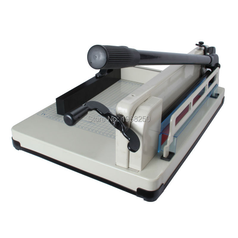 

YG858 17Inch A3 SIze Heavy Duty 21KG All Metal Steel Ream Guillotine Stack Paper Cutter+Extra 1 Cutting Red Pad