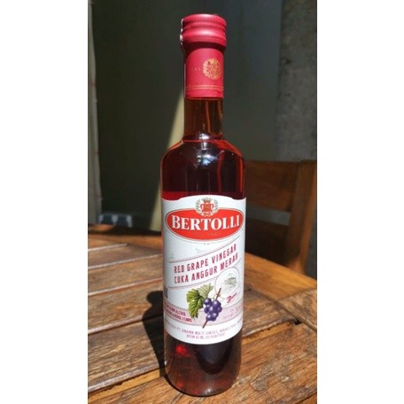 

Bertolli Red Wine Vinegar 500ml ( Cuka Frementasi Rasa Anggur )